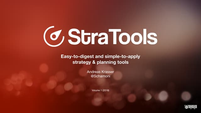 StraTools - easy-to-digest and simple-to-apply  strategy & planning tools