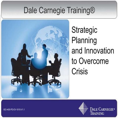 Strategic Planning & Innovation to Overcome Crisis