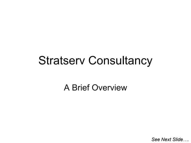 Stratserv Consultancy