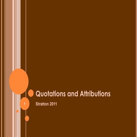 Quotations and attributions in journalism