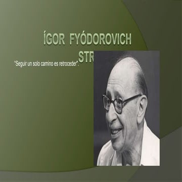 Igor Stravinsky