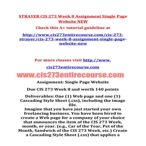 Strayer cis-273-week-8-assignment-single-page-website-new
