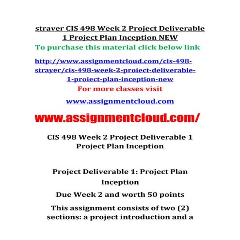 Strayer cis-498-week-2-project-deliverable-1-project-plan-inception-new