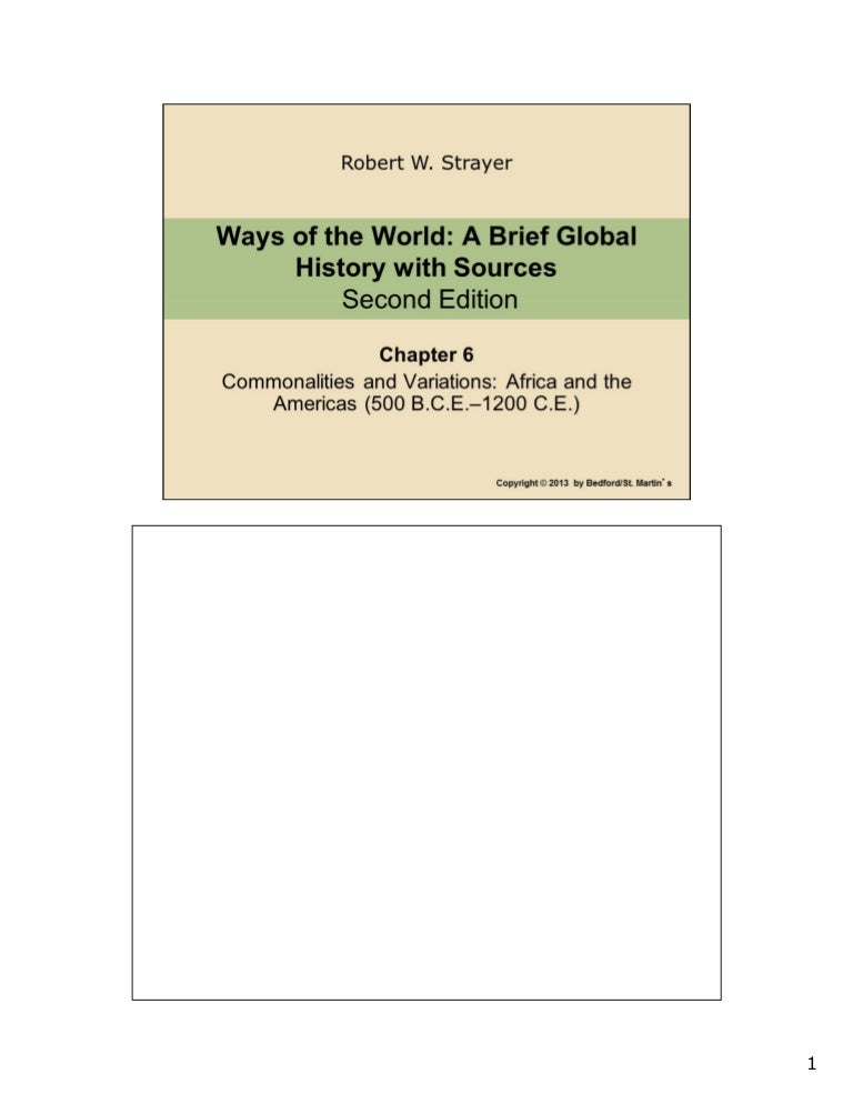 ways of the world second edition