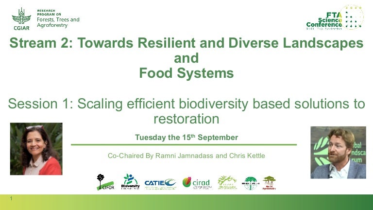 thumbnail of  Overview of sessions: Stream 2: Towards Resilient and Diverse Landscapes and Food Systems