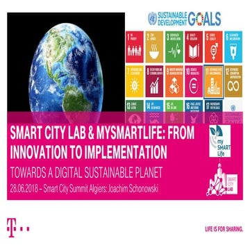 Smart City Lab & Mysmartlife: From Innovation To Implementation- Smart Cities...