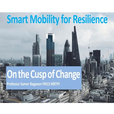 Smart Mobility for Resilience- Smart Cities Summit 2018 - Algiers