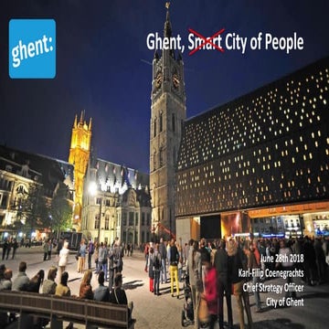 Ghent, Smart City of People - Smart Cities Summit 2018 - Algiers