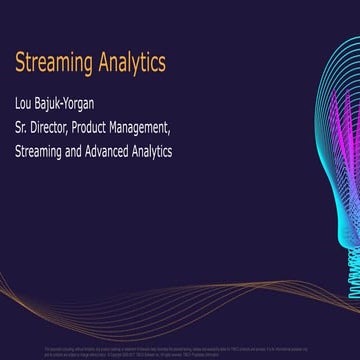 Streaming analytics overview for R