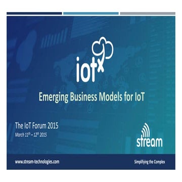 Stream iot-x iot forum 2015