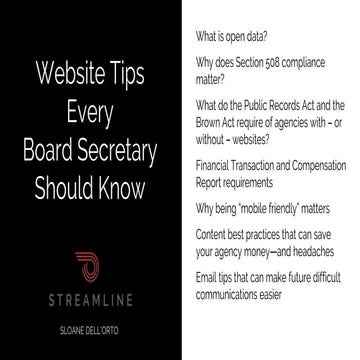 Website Tips Every Board Secretary Should Know