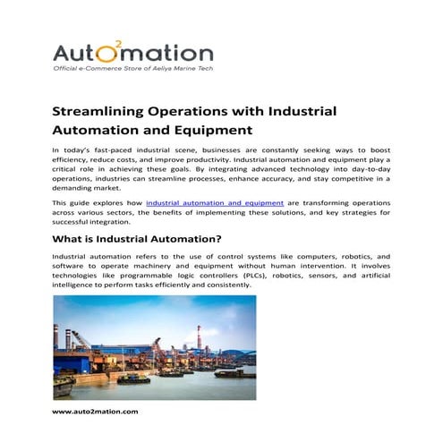 Streamlining Operations with Industrial Automation and Equipment.pdf