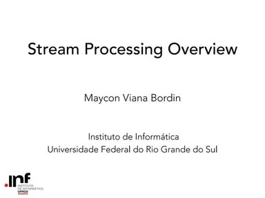 Stream Processing Overview