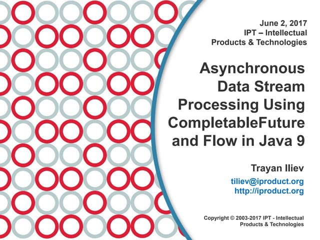 Stream Processing with CompletableFuture and Flow in Java 9
