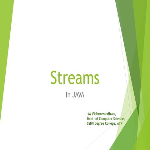 Java Streams | PPT