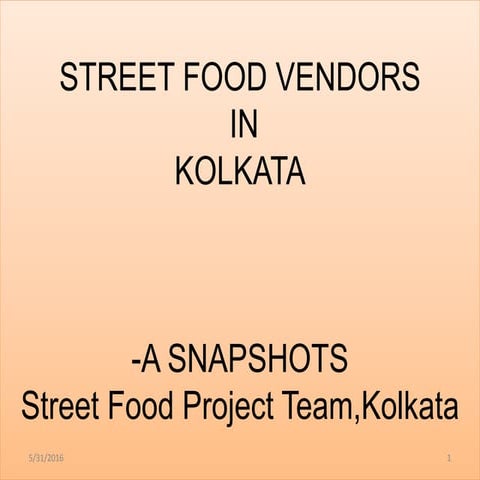 Street food vendors in kolkata