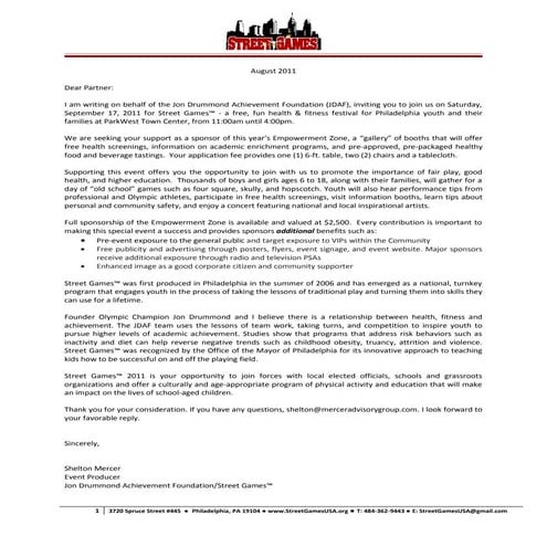 Street games 2011 Empowerment Zone App