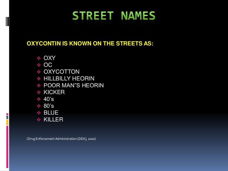 Street Names
