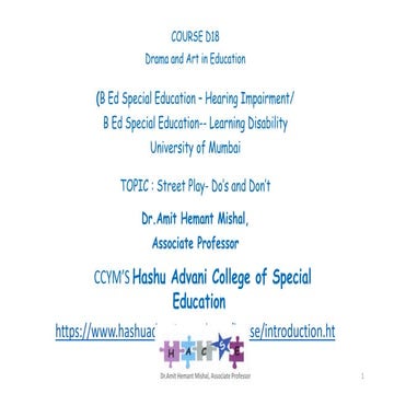 Street play Nukkad Natak - Do's and Don't