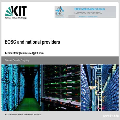 EOSC and National Providers