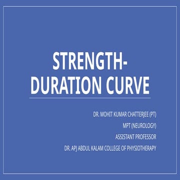 Strength-Duration Curve in Physiotherapy