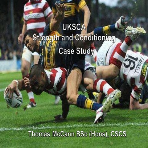 Strength and conditioning case study