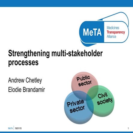 Strengthening multi-stakeholder processes