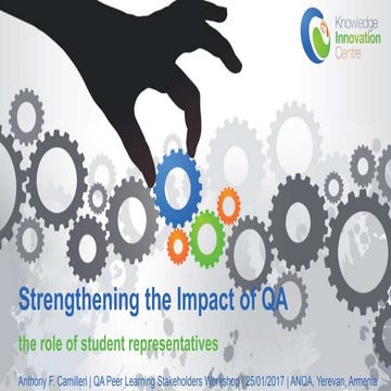 Strengthening the impact of QA: a student perspective