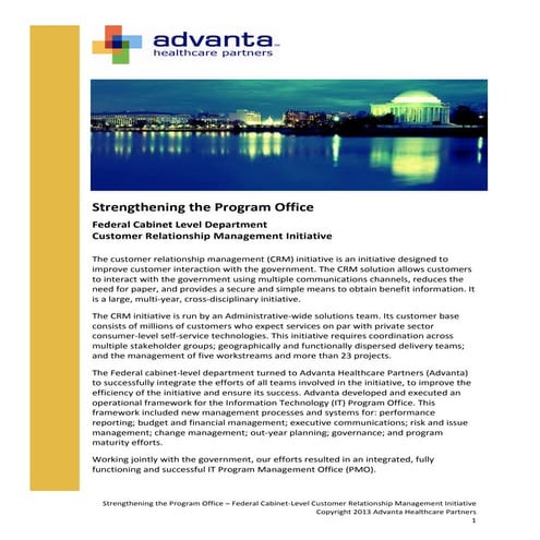 Strengthening the Program Office