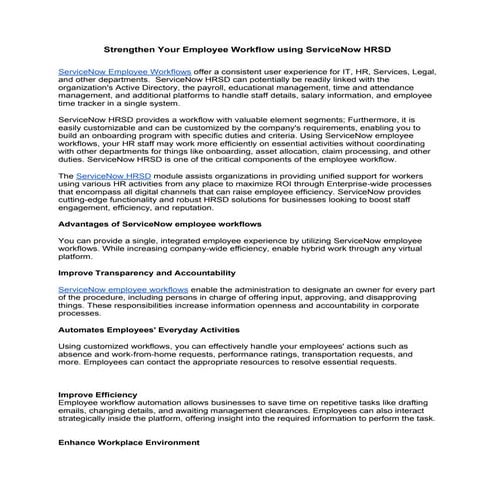 Strengthen Your Employee Workflow using ServiceNow HRSD.pdf