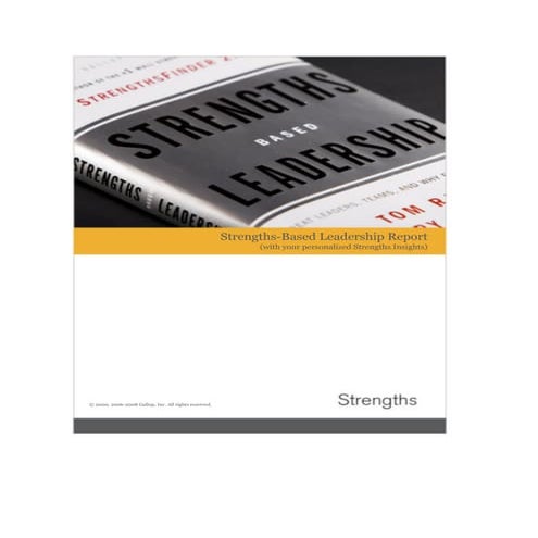 Strengths Based Leadership Report Tuan A Vu