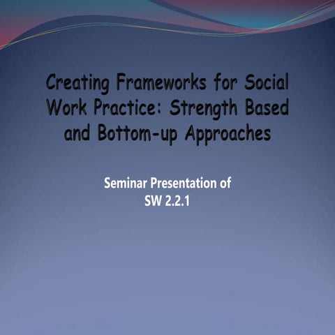 strenth & bottom up-antony.ppt