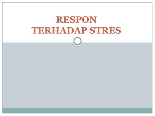 Respon STRES PROTEIN or Protein Stress.pptx