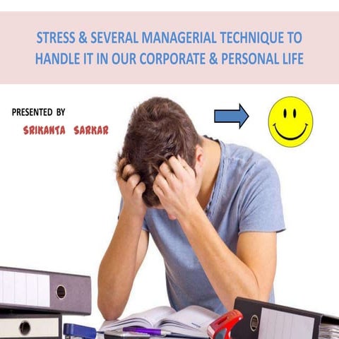 STRESS & SEVERAL MANAGERIAL TECHNIQUE TO HANDLE IT IN OUR CORPORATE & PERSONA...
