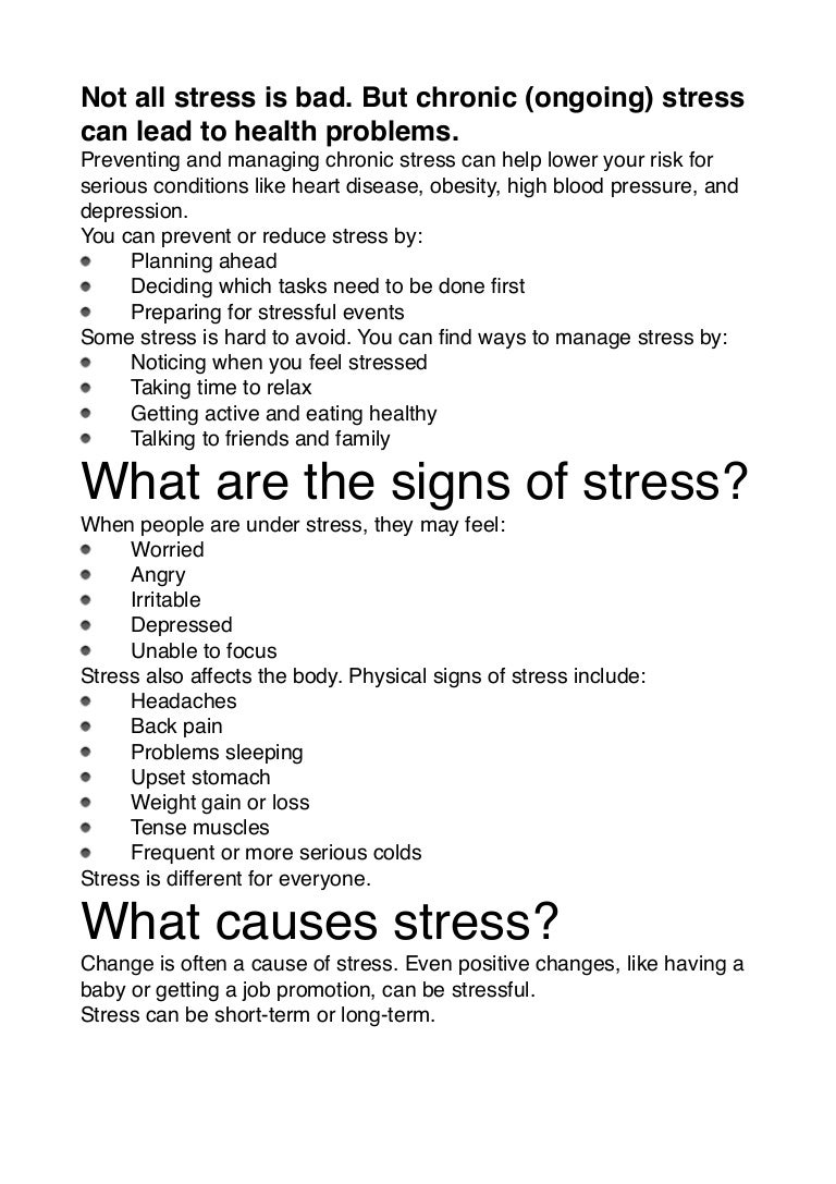 Stress Can Kill You
