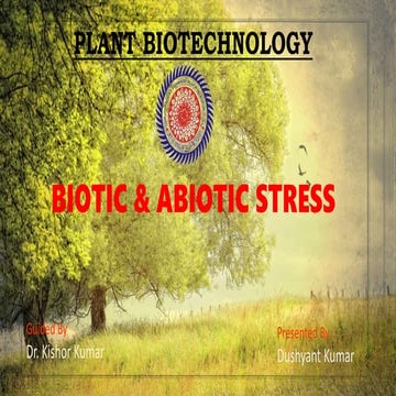 plant biotic and abiotic stress