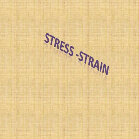 Stress strain diagram