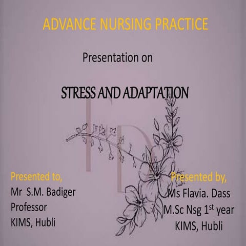 Stress and adaptation