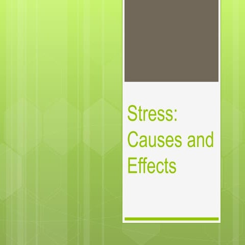 Stress causes | PPT