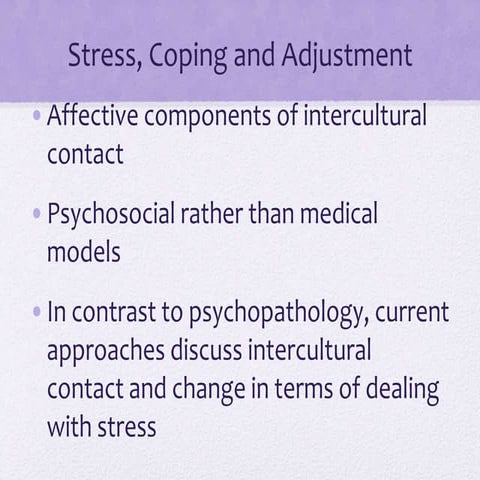 Stress & Coping Framework