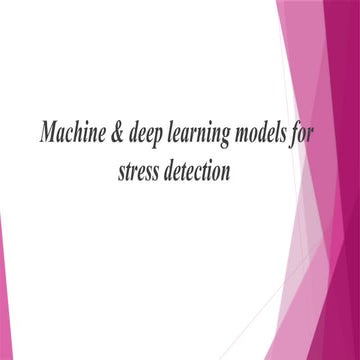 stress detection uaimg machine learning and .pptx