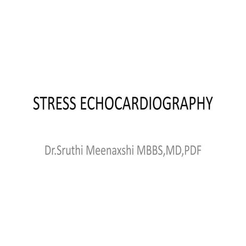 Stress echocardiography