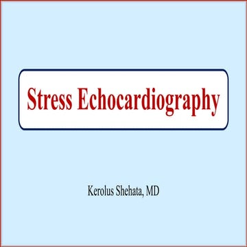 Stress Echocardiography