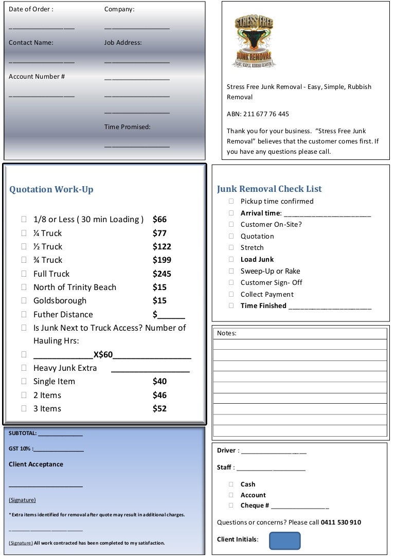 Cairns Rubbish Removal quote