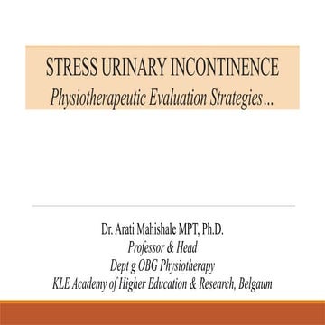 STRESS URINARY INCONTINENCE | PPTX
