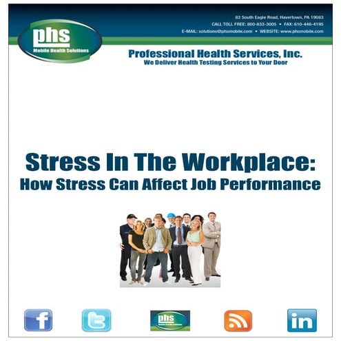 Stress management at workplace | PPTX