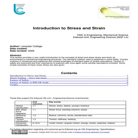 Introduction to Stress