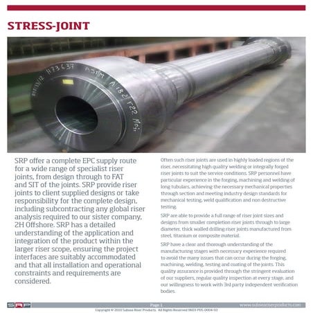 Stress Joint | PDF