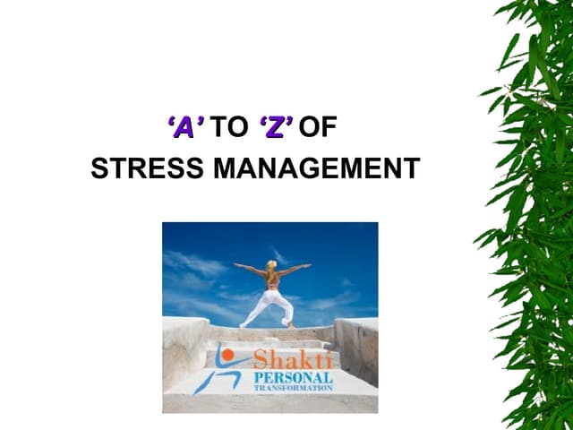 Stress Management