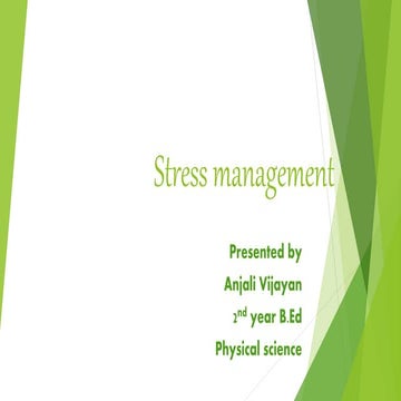 Stress management